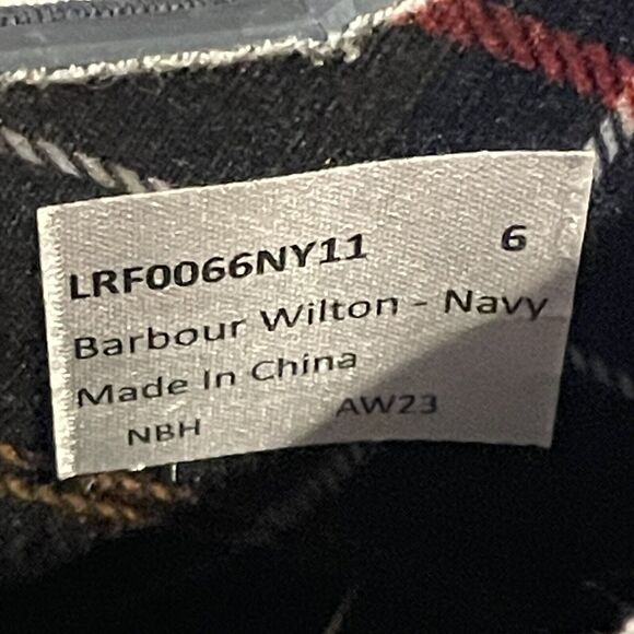 Barbour Wilton Chelsea Wellington Wellies Navy Rubber Rain Boots Women's size 6 - Picture 10 of 14